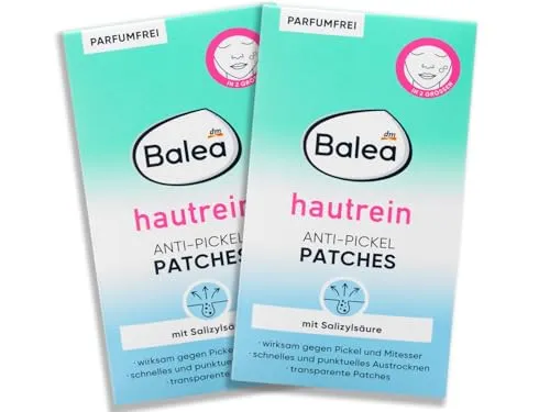 Balea Hautrein Anti-Pickel Patches, 2er Pack 2 x 36 St (72 Patches)