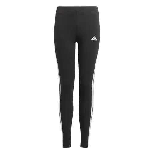 adidas Mädchen 3s Leg Tight, Black/White, 152 EU