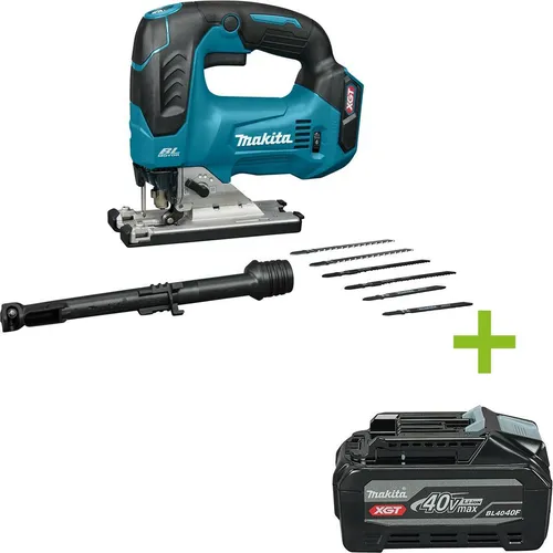 Makita JV002GZ Akku-Pendelhubstichsäge 40V max. - Leistungsstark und präzise - Sägen: Hochwertige Akku-Pendelhubstichsäge mit langer Haltbarkeit und präzisen Schnitten für Holz, Metall, Keramik und Plastik. Ideal für alle DIY-Projekte.
