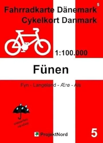 Fahrradkarte Dänemark / Cykelkort Danmark 1:100.000 - Fünen: Fyn - Langeland - Ærø - Als, wasserfest / vandfast (Fahrradkarte Dänemark / Cykelkort Danmark 1:100.000: wasserfest / vandfast) 5