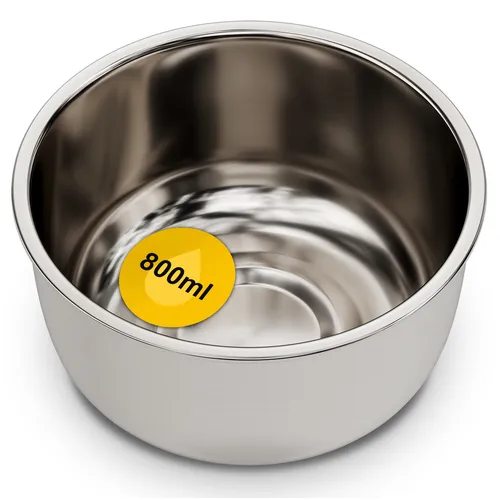 Futternapf Fressnapf 800ml Wassernapf Schüssel aus Edelstahl für Hunde Katzen