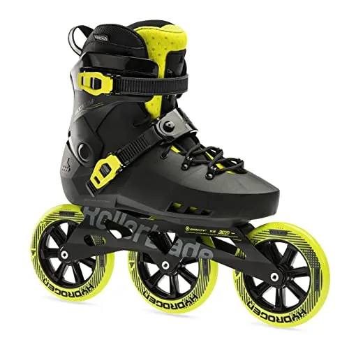 Rollerblade MAXXUM 125, Inline-Skates für Männer, Speed Skates, Schwarz/Lime, 44.5/45