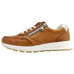 Remonte Leder Sneaker Braun 37 EU - Sneaker in Größe 37 aus hochwertigem Leder, ideal für den Freizeitlook mit bequemer Schnürung und 3 cm Blockabsatz für zusätzlichen Komfort.