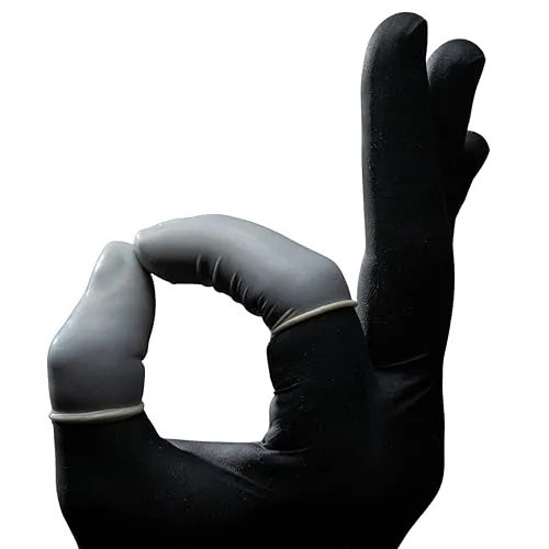 AMPRI Latex Fingerlinge, 100 Stk im Beutel, Größe M, Size 3, Med-Comfort | 100 Stk im Beutel, Größe M, Size 3