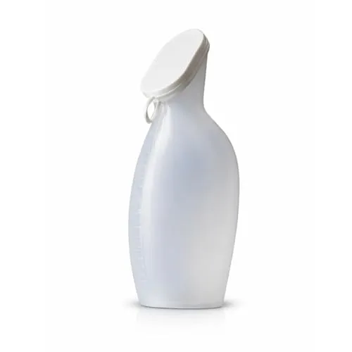 Urinflasche Erwachsene – Männer & Frauen – milchig oder transparent – Einzelflasche (milchig, Frauen)