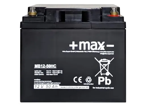 Akku kompatibel Scooter Elektroroller E Roller 12V 50Ah AGM Blei Accu Batterie