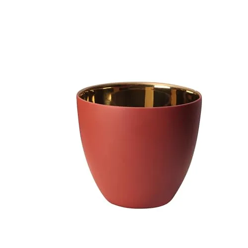 ASA Windlicht rot innen Gold glänzend in rot von ASA
