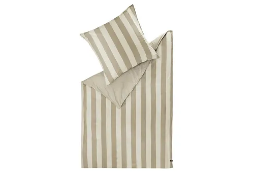 SCHÖNER WOHNEN-Kollektion Bettwäsche PANEL, 200 x 200 cm in Beige - Bettwäsche-Set aus 100% Baumwolle, hautfreundlich und atmungsaktiv. Mit modernem Design und praktischem Reißverschluss – für erholsame Nächte!