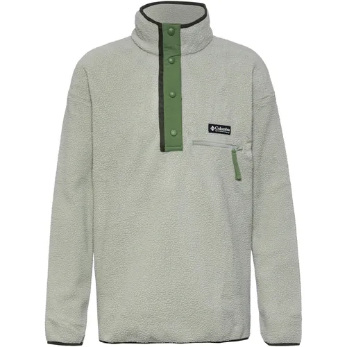 Columbia Helvetia II Half Snap Fleece XXL - Outdoor Hoodie für Herren, bietet optimalen Komfort und Wärme mit hochwertigem Sherpa Pile und praktischer Reißverschluss-Brusttasche für wichtige Utensilien.