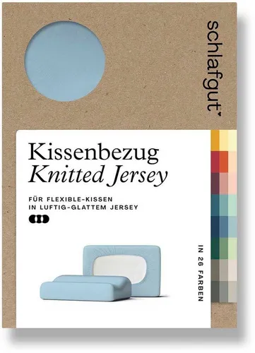Schlafgut Kissenbezug Pure flexibler Kissenbezug für Nackenstützkissen, (1 Stück), Bio-Baumwolle mit Elasthan, mit Gummizug, bügelfrei