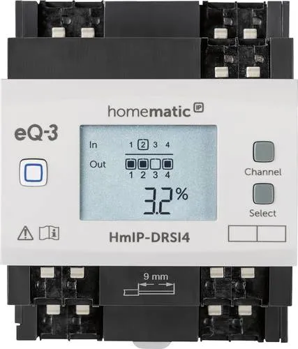 Homematic IP Schaltaktor 4-fach Hutschiene - Smart Home - Machen Sie bis zu vier Leuchten oder Geräte nachträglich smart mit diesem leistungsstarken Schaltaktor für die Hutschienenmontage.