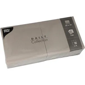 Papierservietten Grau von PAPSTAR