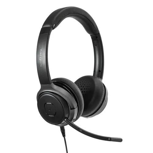 Targus® Bluetooth® Wireless Stereo Headset AEH104GL - Kopfhörer mit Bluetooth 5.0 für gleichzeitige Verbindung von 2 Geräten, ideal für stundenlangen Tragekomfort und kabellosen Musikgenuss.