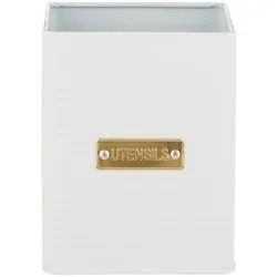 Typhoon Utensilienbehälter in Weiß - (B)11,5 x (H)14,5 x (T)11,5 cm
