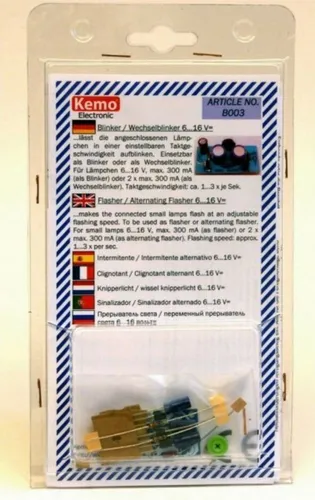 Kemo Experimentierkasten Wechselblinker für 2 Lämpchen Bausatz