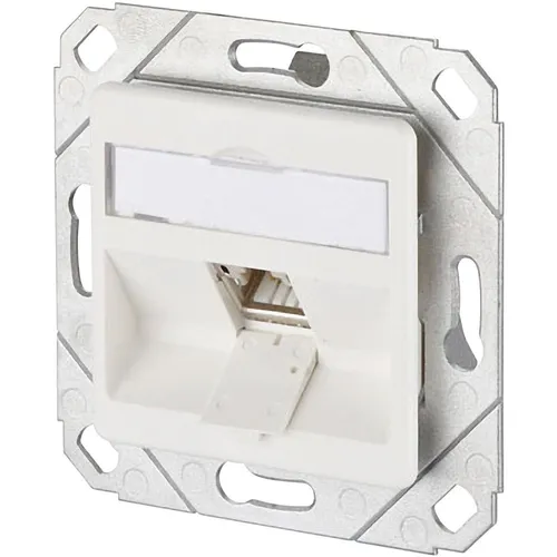 Metz Connect Netzwerkdose Unterputz Einsatz mit Zentralplatte CAT 6a 1 Port R...