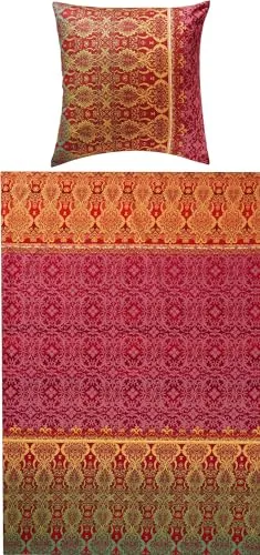 REDBEST Bettwäsche Renforcé rot 155x220 cm - Bettwäsche-Set aus 100% Baumwolle mit Kissenbezug in Wendeoptik und Marken-Reißverschluss, pflegeleicht bei 60° waschbar und ideal für ein gemütliches Schlafzimmer.