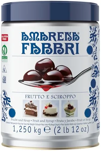 FABBRI 1905 Amarena-Kirschen in Sirup – 1,250kg Genuss von Fabbri
