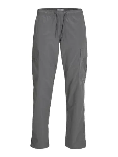 JACK & JONES Male Cargo-Hose Locker geschnitten - Wanderhosen aus 100% Baumwolle, ideal für Komfort und Bewegungsfreiheit bei Outdoor-Aktivitäten.