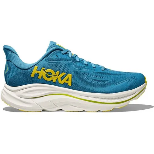 Hoka Herren Clifton 10 Laufschuh - Alpine Blue/Foggy Night, 43 1/3 EU - Laufschuhe mit außergewöhnlichem Komfort und stylischem Design, perfekt für lange Läufe und aktive Freizeit.