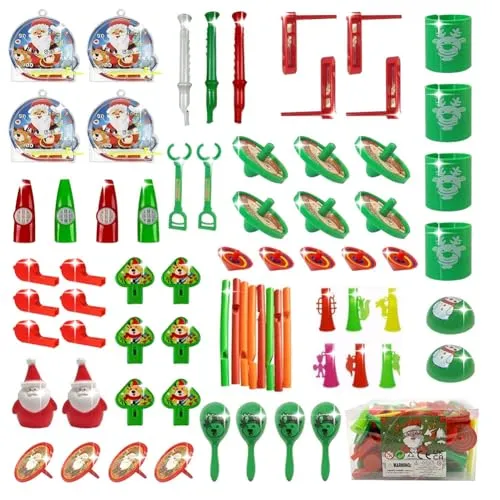 Weihnachten Party Mitgebsel Spielzeug Set, Weinachts Geschenke für Kinder, Piñata Füllung,Goodie Bags Fillers für Kindergeburtstag Weihnachten Gastgeschenke,Adventskalender
