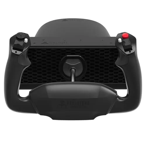 Honeycomb Alpha LITE – kompakter Yoke für Flugsimulation, 180° Rotation, programmierbare Tasten, stabile Stahlwelle, übersichtliches Design für Sim-Einsteiger, kompatibel mit MSFS 20/24