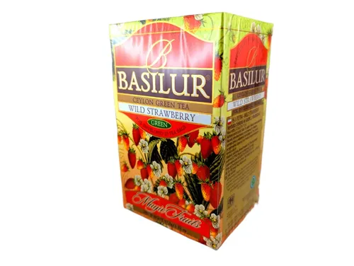 Basilur Grüner Tee Wild Strawberry 25 Teebeutel