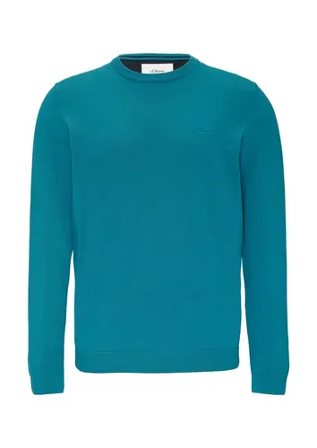 Strickpullover mit Logo-Stickerei - Pullover für Herren, mit stylischer Logo-Stickerei und komfortablem Regular Fit, ideal für lässige Looks und gemütliche Tage.