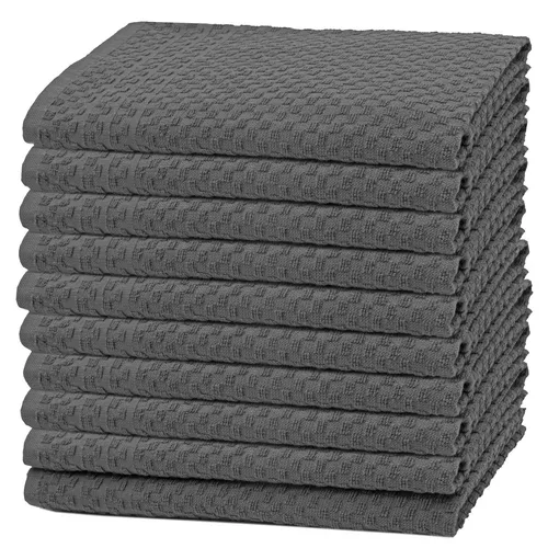 ZOLLNER Geschirrtuch Set, 10-tlg in grau von Zollner