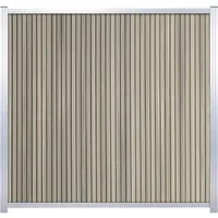 GartenLand Zaun Shadowline WPC Co-extrudiert 180x180 cm - Hochwertiges Zaunelement aus BPC in Amethystgrau, besonders pflegeleicht und umweltfreundlich. Ideal für stilvolle Gartenabgrenzungen.