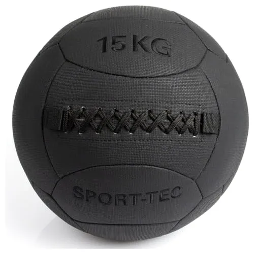 Sport-Tec Wall-Ball Robusta 15 kg, 35 cm - Medizinball für intensives Training, extrem robust und ideal für funktionelles Fitness-Workout.
