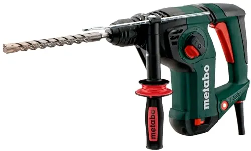 Metabo Kombihammer KHE 3250 metaBOX 165 L - Bohrmaschine mit 3 Funktionen: Hammerbohren, Bohren und Meißeln. Integriertes Dämpfungssystem reduziert Vibrationen für mehr Komfort und Gesundheitsschutz.