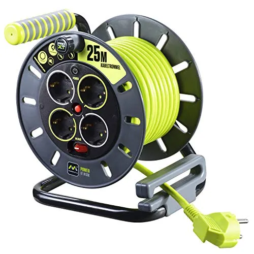 Masterplug ProXT Kabeltrommel 4-fach 25m in grau von Masterplug