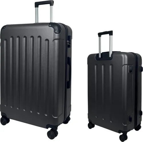 Reisetasche Koffer ABSTasche Trolley L (65cm) - Koffer in Anthrazit, ideal für Reisen mit 60 Litern Volumen und komfortablem 360° Rollen-System für müheloses Manövrieren.