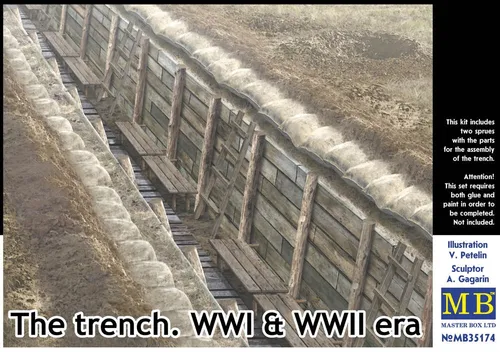 Master Box Ltd. 1:35 35174 The trench. WWI & WWII era - NEU