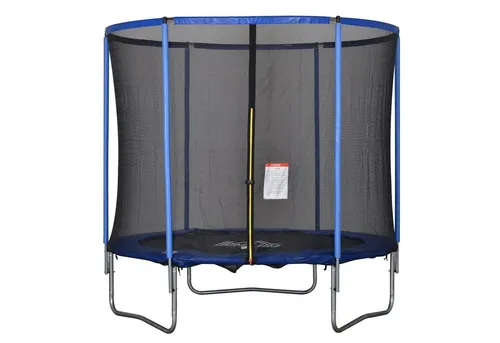 HOMCOM Gartentrampolin mit Sicherheitsnetz - Trampolin für sicheres Springen, ideal für Aerobic-Training und Spielspaß im Garten, ausgestattet mit robuster Stahlkonstruktion und breiter Hüpfplattform.