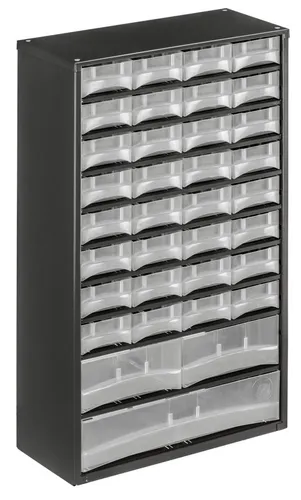 Kleinteilemagazin METALL schwarz 32+2+1 Schubladen Werkstattqualität TopToolBox