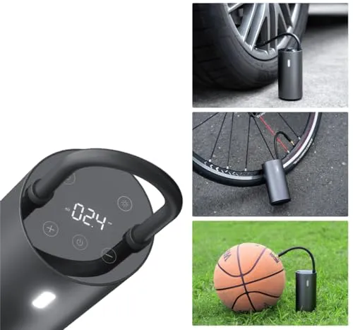 Baricus Akku Luftpumpe mit digitaler Anzeige