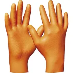 GEBOL Einweghandschuhe Orange Nitril Ultra Grip - XXL