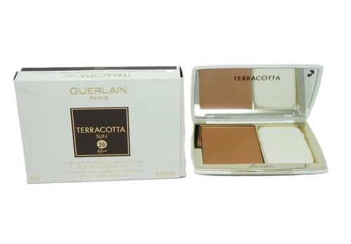 Guerlain Terracotta Sun Compact Foundation SPF 20 Sand 8g - Kompakte Foundation mit SPF 20 für einen strahlenden Teint. Ideal für unterwegs und sorgt für ein mattes Finish ohne ölige Rückstände.
