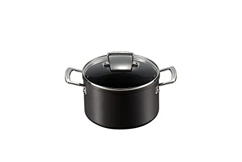 Le Creuset Aluminium-Antihaft Fleischtopf 20 cm - Simmertopf mit 4x stärkster Antihaftbeschichtung, ideal für fettfreies Braten und alle Herdarten, inkl. Induktion. Perfekte Hitzeverteilung und einfache Reinigung.