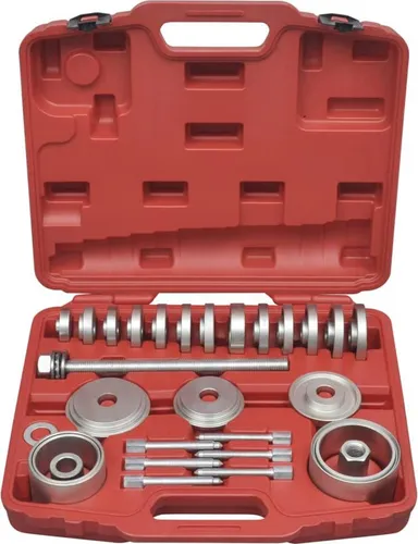 vidaXL Radlager Aus- & Einbauwerkzeug - Sonstige Handwerkzeuge, ideal für schnelles und effektives Aus- und Einbauen von Radlagern ohne Demontage des Achsschenkels. Strapazierfähig und in praktischer Box für einfache Lagerung.
