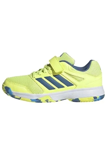adidas Unisex Kinder Speedcourt Indoor-Schuhe - Bequeme Indoor-Schuhe für Kinder, mit regulärer Passform und strapazierfähigem Obermaterial für optimalen Tragekomfort beim Spielen.
