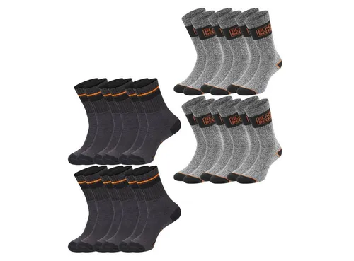 Black + Decker Sportsocken Black & Decker Essential Crew (12-Paar) Work Arbeitssocken im 6er 9er 12er Pack