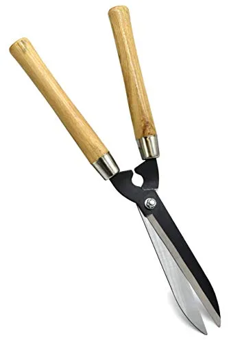 Manuelle Heckenschere mit Holzgriff Garten Ast Strauch Schere Handheckenschere 48cm