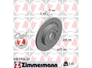 Zimmermann Bremsscheibe COAT Z 610.3704.20