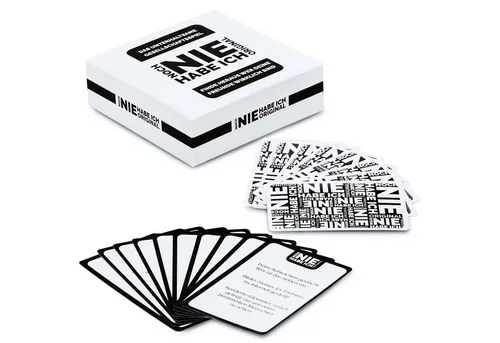 Goods+Gadgets Spiel XXL Kartenspiel Ich habe noch nie – Lustige Fragen für Erwachsene, Noch Nie Habe Ich, XXL Partyspiel mit 300 Fragen