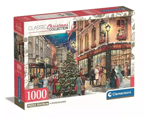 Puzzle 1000 Compact Christmas Collection Clementoni 8005125399253