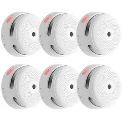 X-Sense XS01-M Vernetzter Mini-Rauchmelder (6er-Set) - Komfortabler Mini-Rauchmelder für die sichere Überwachung Ihres Zuhauses. Mit der SBS50-Basisstation* erhalten Sie Echtzeitbenachrichtigungen, einen hörbaren Alarm und die Möglichkeit zur Fernüberwachung.
