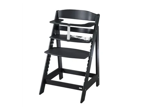 roba Babyhochstuhl Sit Up Flex - Mitwachsender Hochstuhl aus Holz - Hochstuhl für Kinder ab 6 Monaten bis 70 kg, mit verstellbarer Sitz- und Fußstütze für ergonomischen Komfort und abnehmbaren Sicherheitsbügel für optimale Sicherheit.